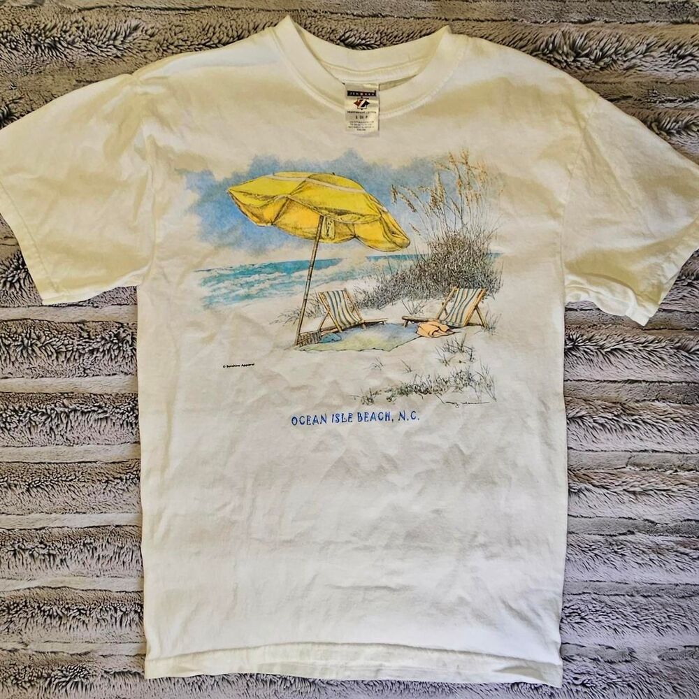 Jerzees Men's White and Cream T-shirt